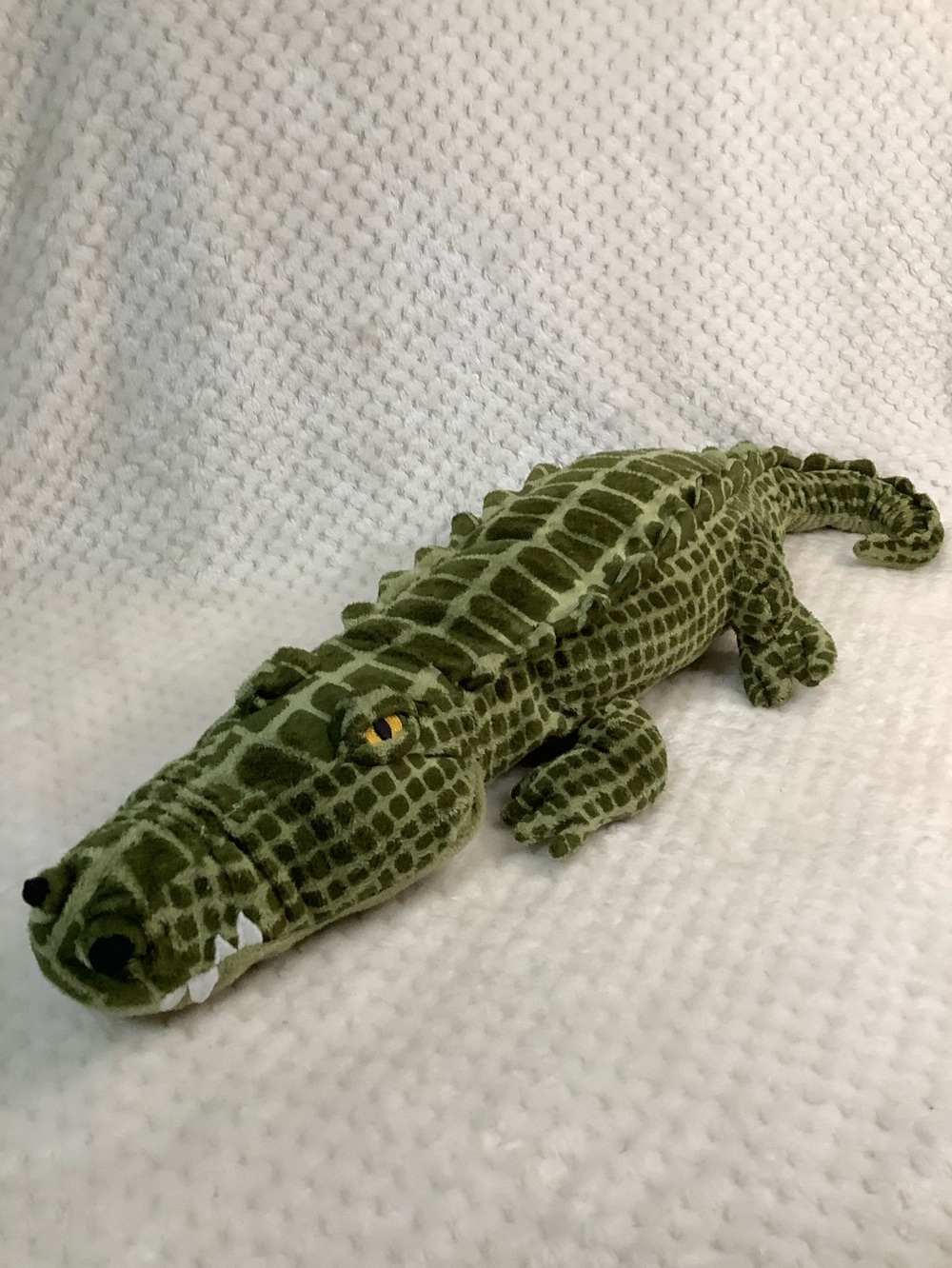 IKEA Plush JÄTTEMÄTT Alligator Stuffed Animal Toy GREEN BELLY